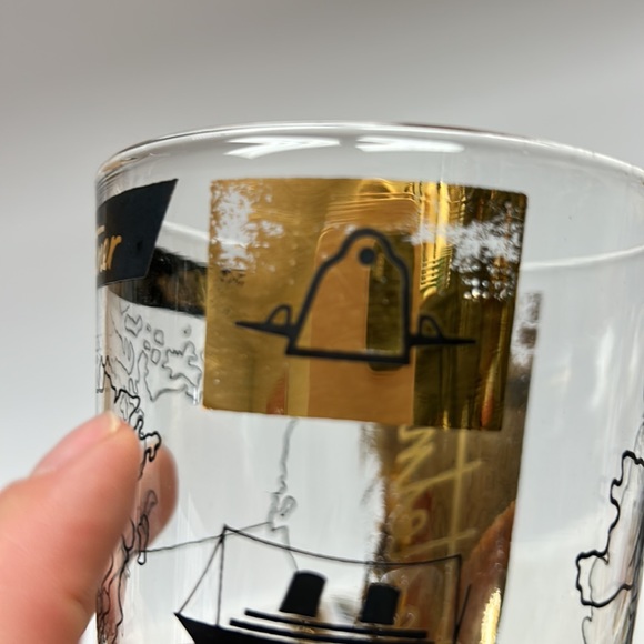 Mid Century Modern “Gestetner Company “ promotional set of 4 rock glasses - Picture 8 of 15